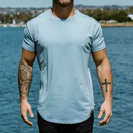 Walter – Slim Fit Sport T-Shirt mit Rundsaum