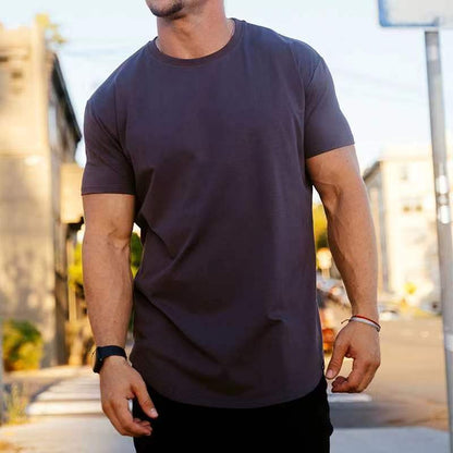 Walter – Slim Fit Sport T-Shirt mit Rundsaum