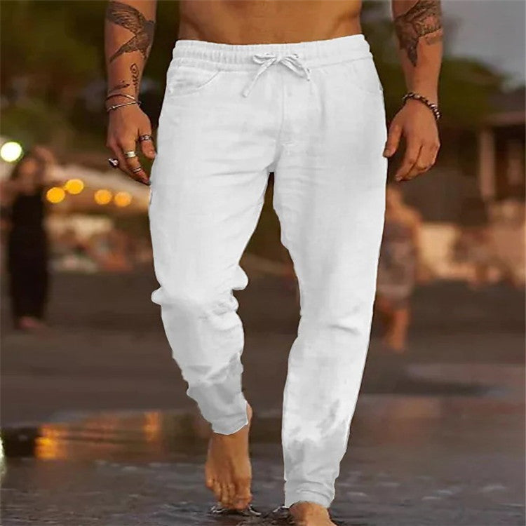 Ross – Lässige Herren Sommerhose aus Baumwolle und Leinen