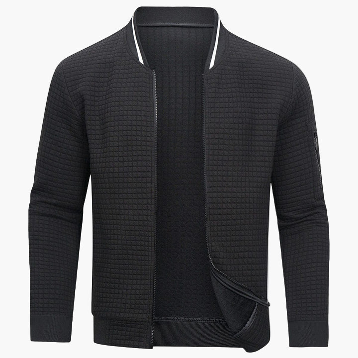 Herren Bomberjacke Modern Kariert – Stilvolle Freizeitjacke für Alltag & Büro