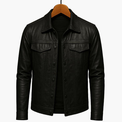 Herren Moto-Style Jacke – Modernes Design für Alltag und Freizeit