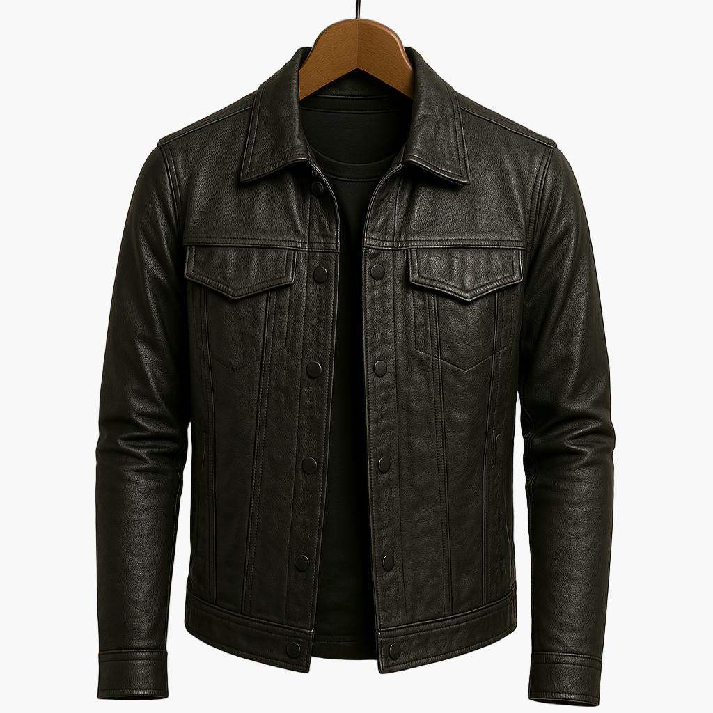 Herren Moto-Style Jacke – Modernes Design für Alltag und Freizeit