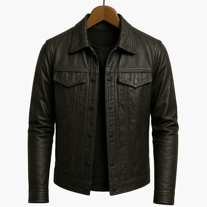 Herren Moto-Style Jacke – Modernes Design für Alltag und Freizeit