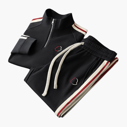 Herren Jogginganzug Modern Sportlich Freizeit – Stilvolles Trainingsset mit Half-Zip und Komfort