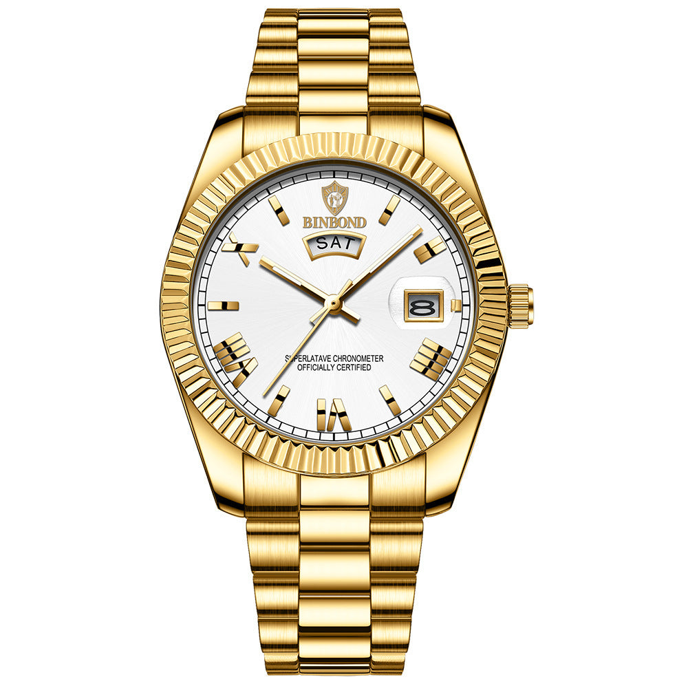 Herren Business Armbanduhr Luxus Automatik mit Datumsanzeige – Eleganter Chronometer für Alltag und Büro