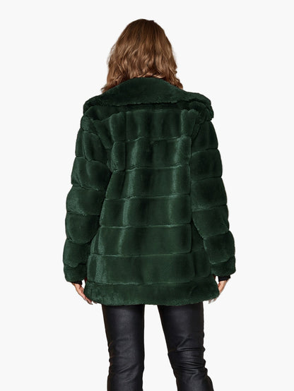 Damen Trendige Steppjacke mit Kapuze – Modischer Alltagsmantel für Herbst und Winter