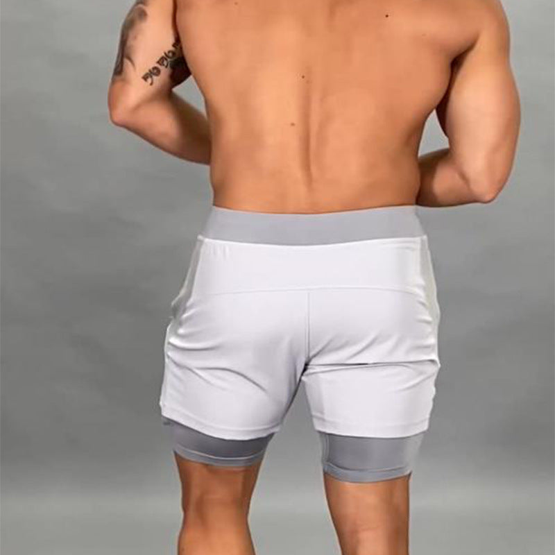 Chris – Sportliche Herren-Laufshorts aus Premium Veganleder für das Fitnessstudio