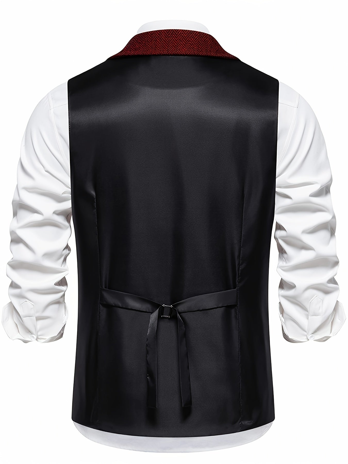 Herren Weste Klassisch Modern Business Hochzeit – Elegantes Herrenwesten-Design mit Reverskragen und Retro-Charme