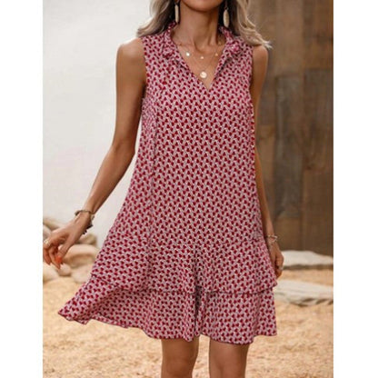 Natalie – Bohemian Ärmelloses Sommerkleid mit Blumenmuster