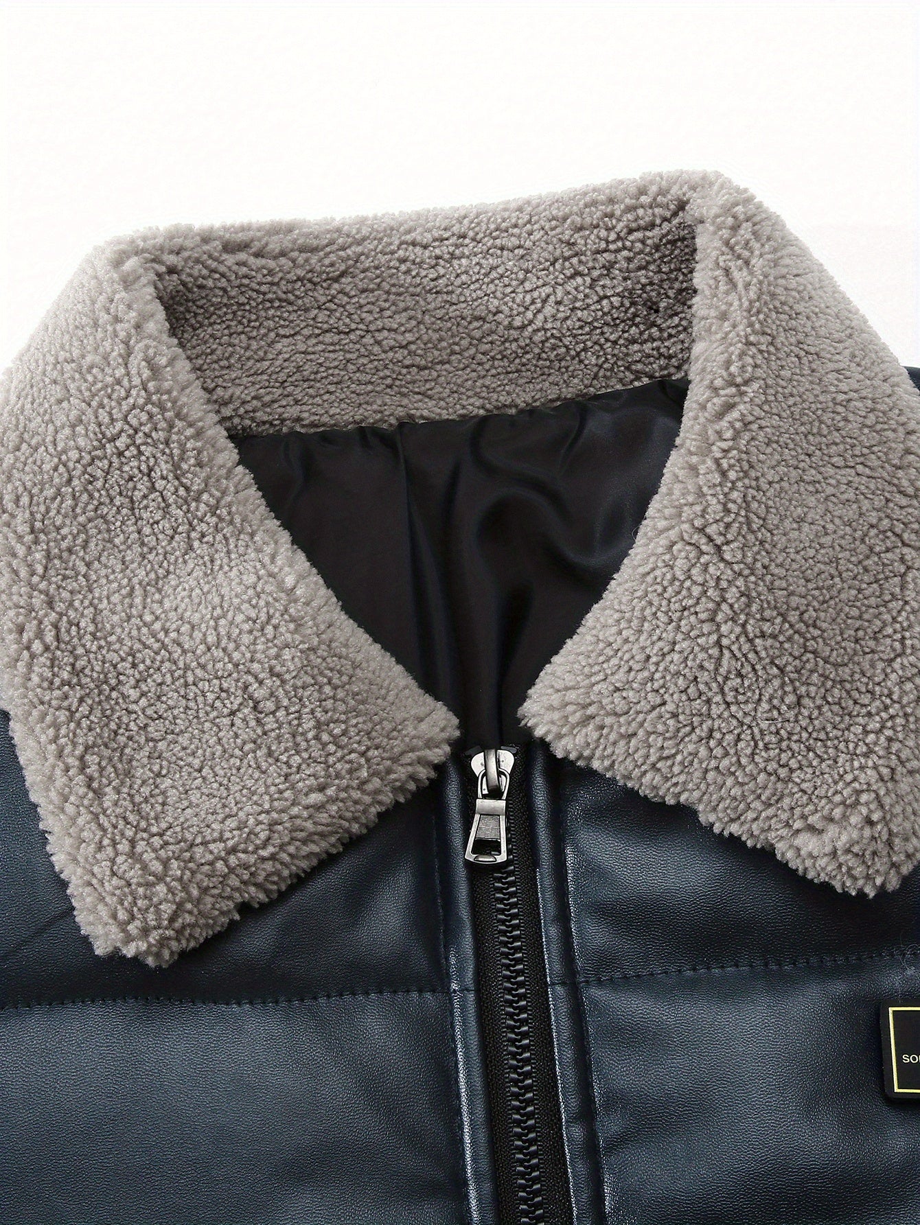 Herren Steppjacke mit Teddykragen – Modische Winterjacke für Alltag & Freizeit