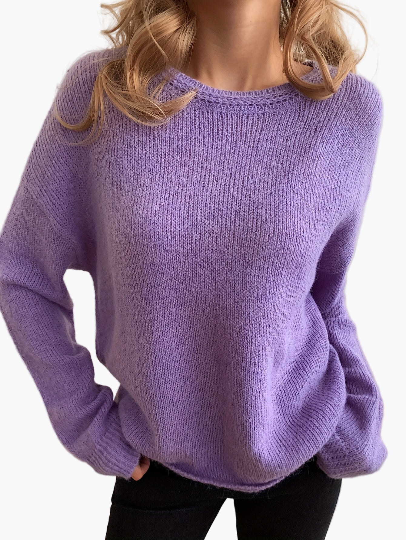 Damen Pullover im eleganten Strick-Design – Bequemer Freizeit Sweater für jeden Anlass