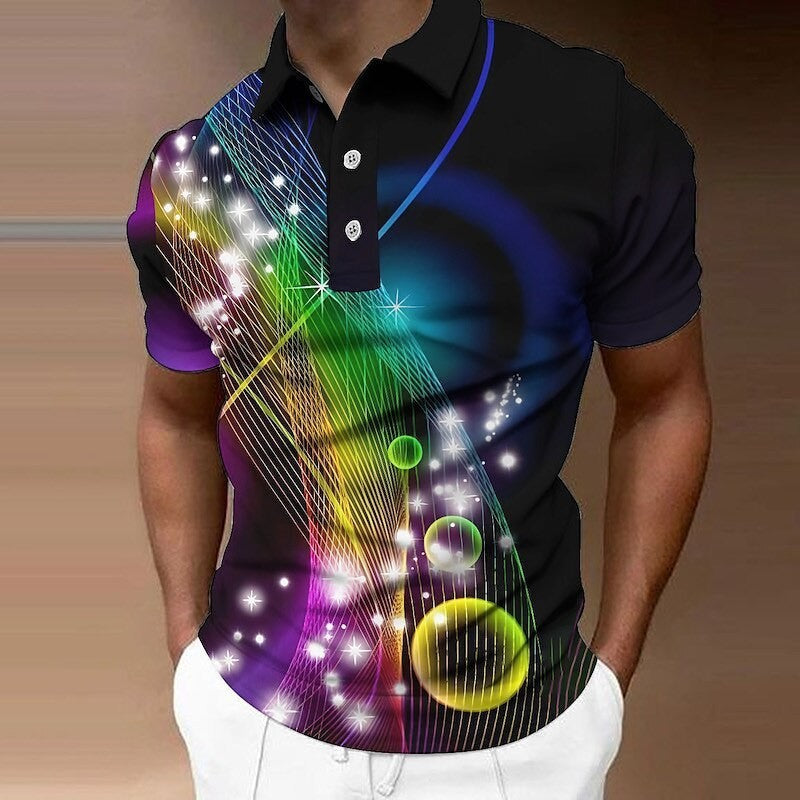 Stanley – Kurzarm-Sailboat T-Shirt mit 3D-Druck und Flanschen