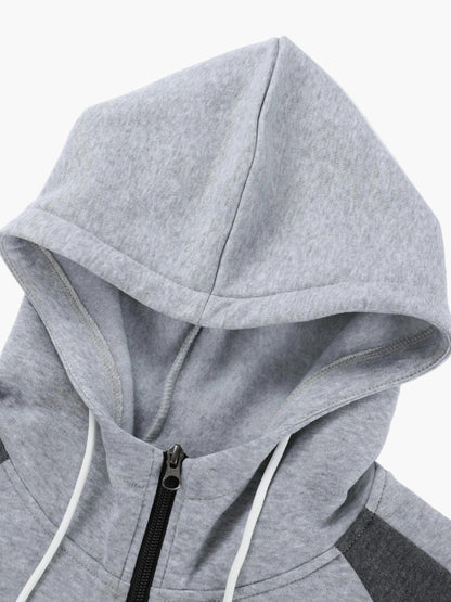 Herren Sportlicher Trainingsanzug mit Kapuze – Freizeit & Fitness Jogginganzug Set