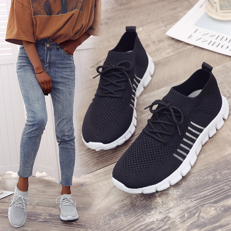 Rachael – Atmungsaktive Damenflachschuhe aus veganem Strick