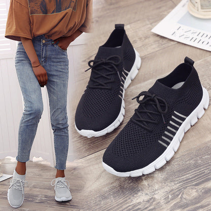 Rachael – Atmungsaktive Damenflachschuhe aus veganem Strick
