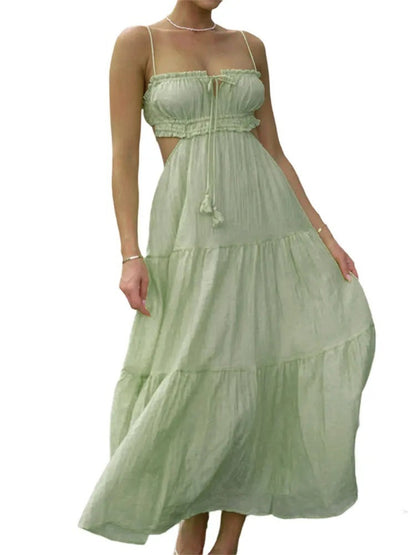 Angela – Elegantes Rückenfreies Maxikleid
