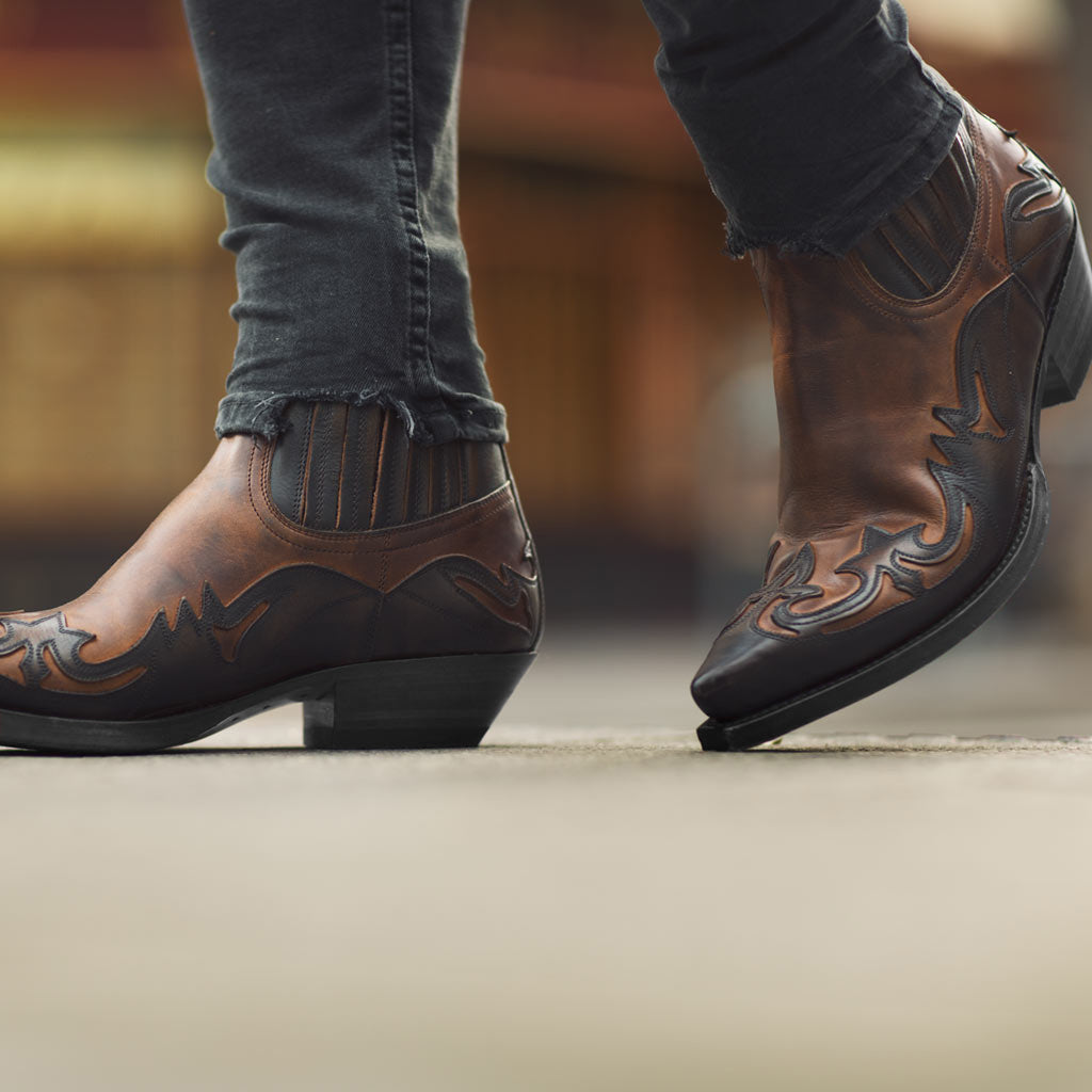 Spencer – Veganleder Cowboy Stiefel in Neutral