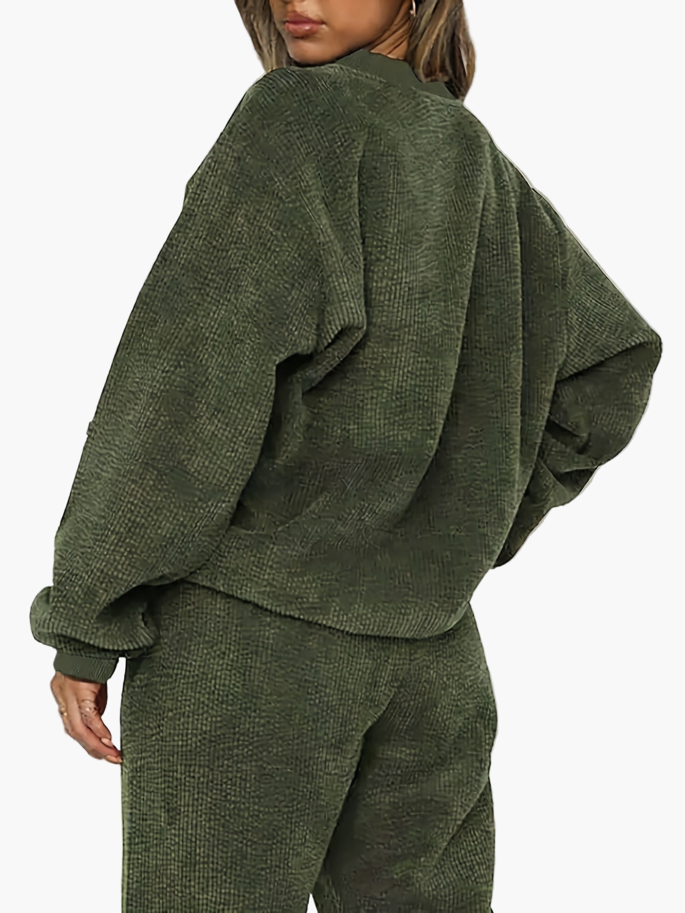 Damen Freizeit Trainingsanzug Set – Lockerer Style für Herbst und Winter