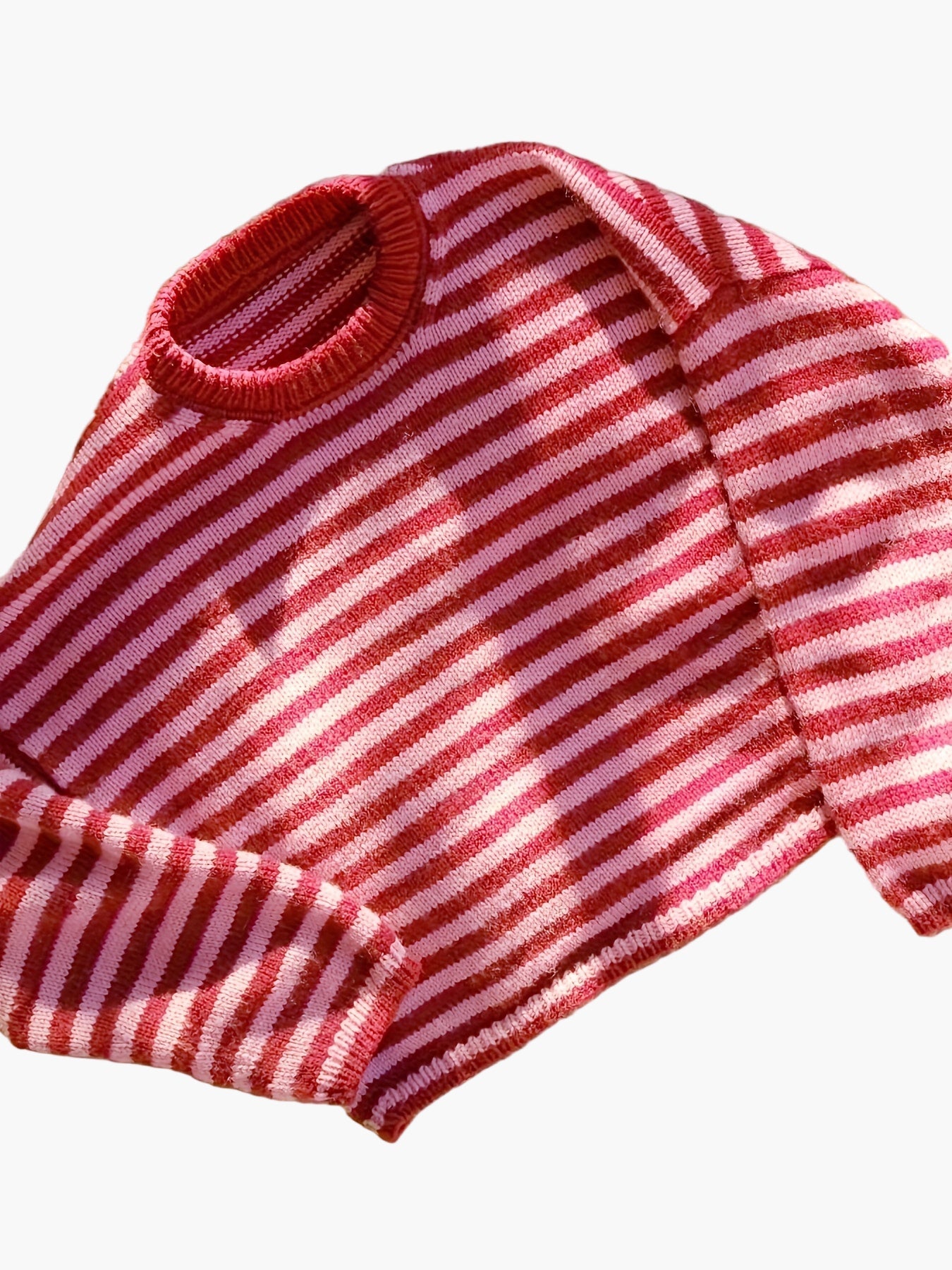 Damen Strickpullover mit Streifenmuster – Eleganter Freizeit-Look für Herbst und Winter