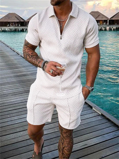 Dale – Herren Sommer Kurzarm Shorts Freizeitanzug