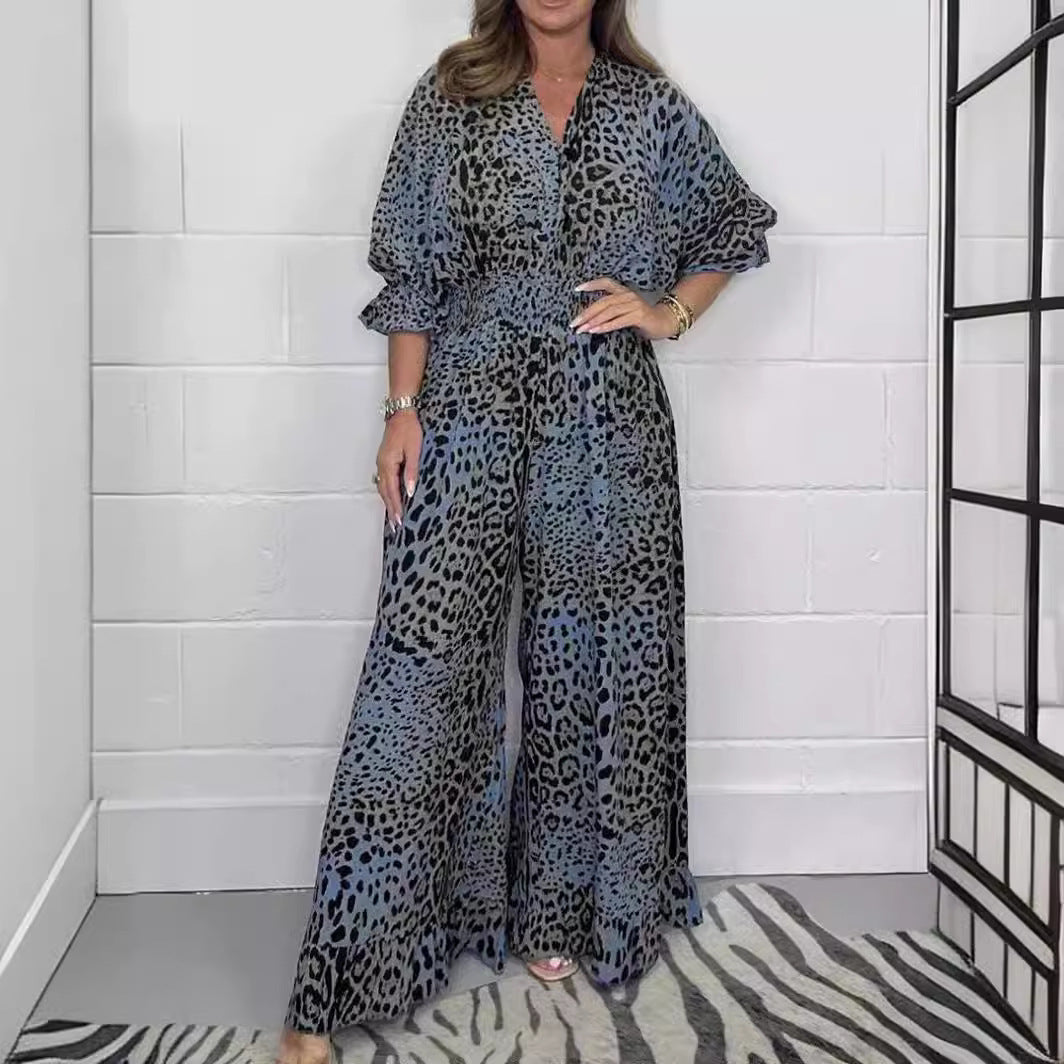 Karen – Eleganter Damen-Jumpsuit mit Leopardenmuster