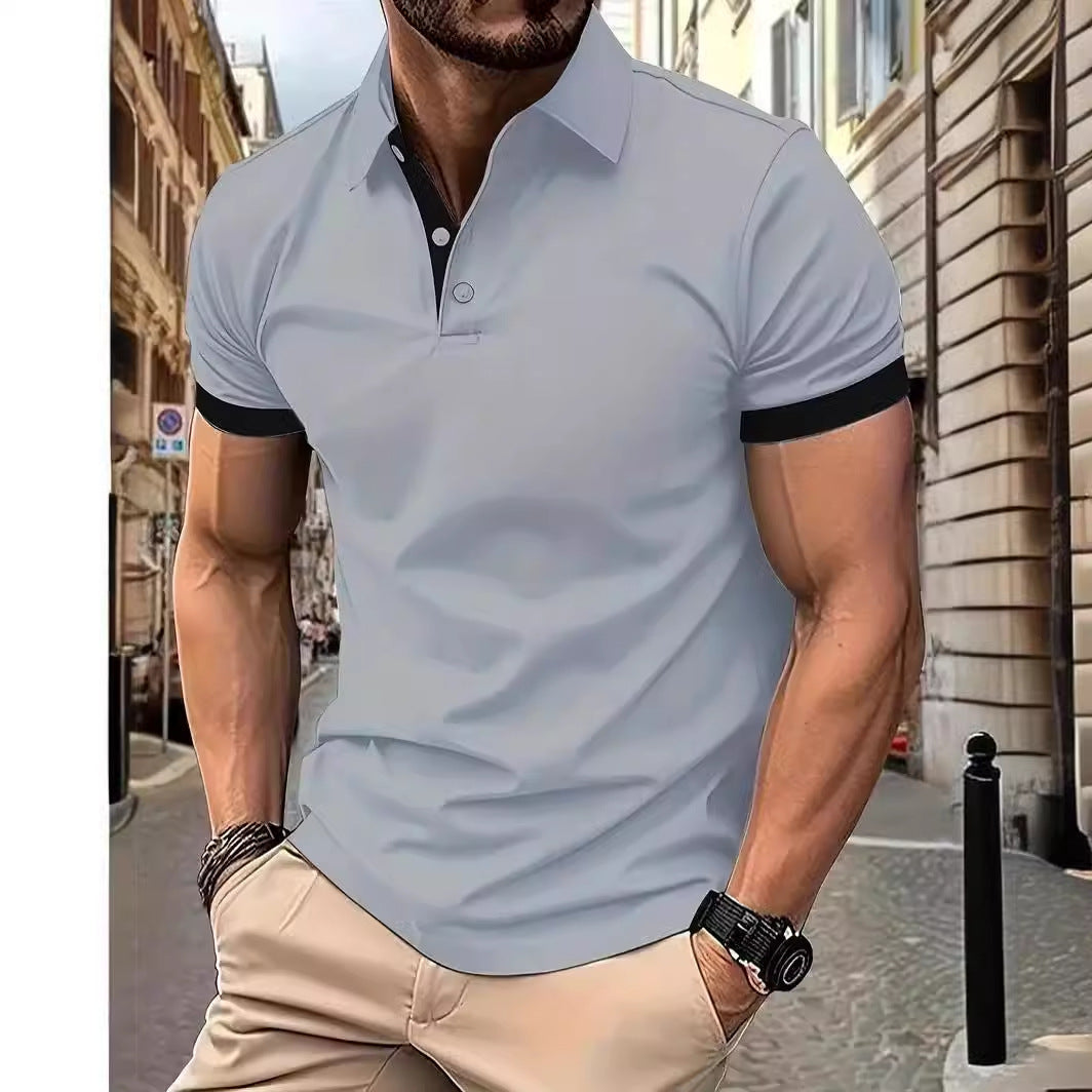 Liam – 3D Poloshirt mit kurzem Ärmel für Herren