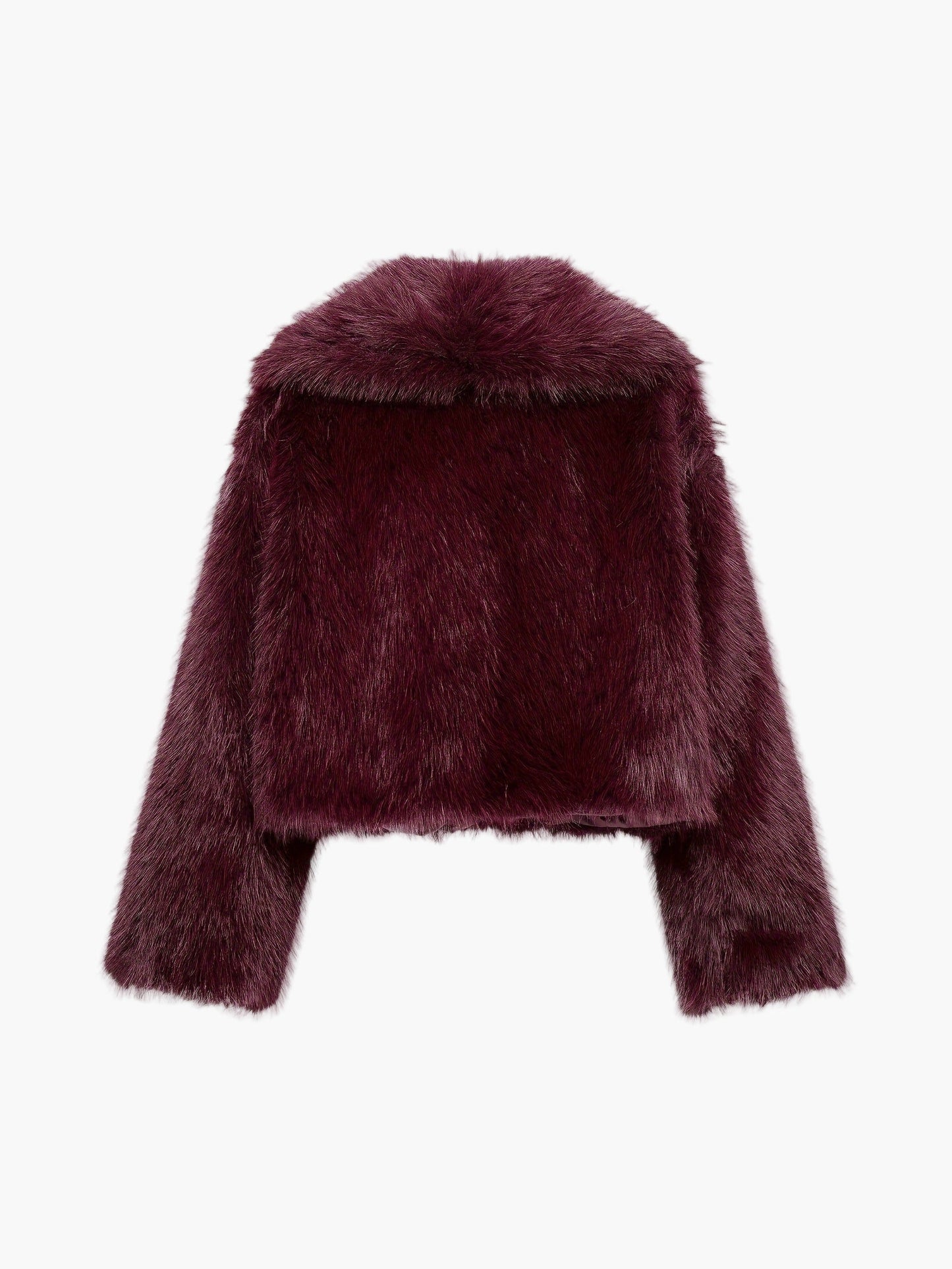 Damen Kurzfelljacke im eleganten Chic-Stil für Herbst und Winter, lockere Passform, ideal für lässige Anlässe