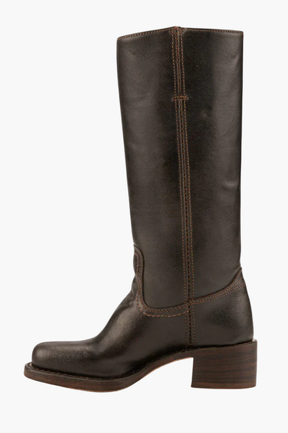 Damen Klassische Stiefel mit Blockabsatz – Modischer Alltags-Look
