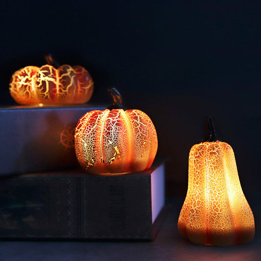 Halloween LED Kürbis-Laterne Deko – Stimmungsvolle Leuchtende Herbstdeko für Halloween-Partys & Kostüme