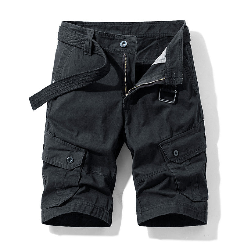Duncan – Multifunktionale Cargo-Shorts für Herren in einfarbigem Design