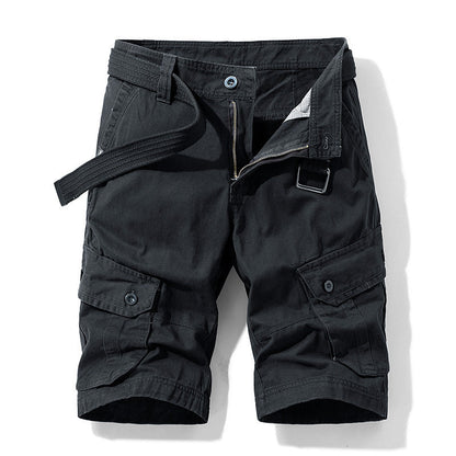 Duncan – Multifunktionale Cargo-Shorts für Herren in einfarbigem Design