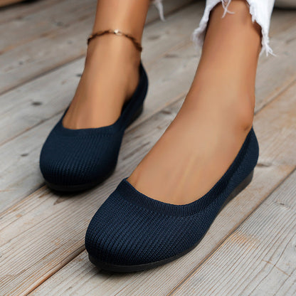 Marie – Runde Zehen Flache Damen Pumps