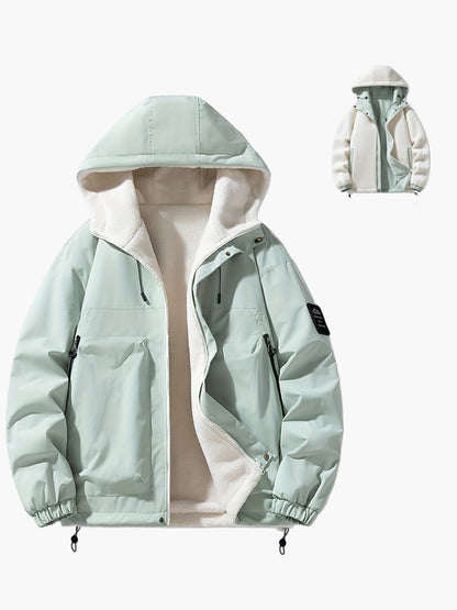 Herren Freizeit Winterjacke mit Kapuze – Modische Outdoor Übergangsjacke, Alltag & Streetwear