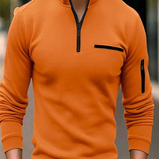 Herren Sweatshirt mit Reißverschluss – Sportlich Modern für Freizeit und Alltag