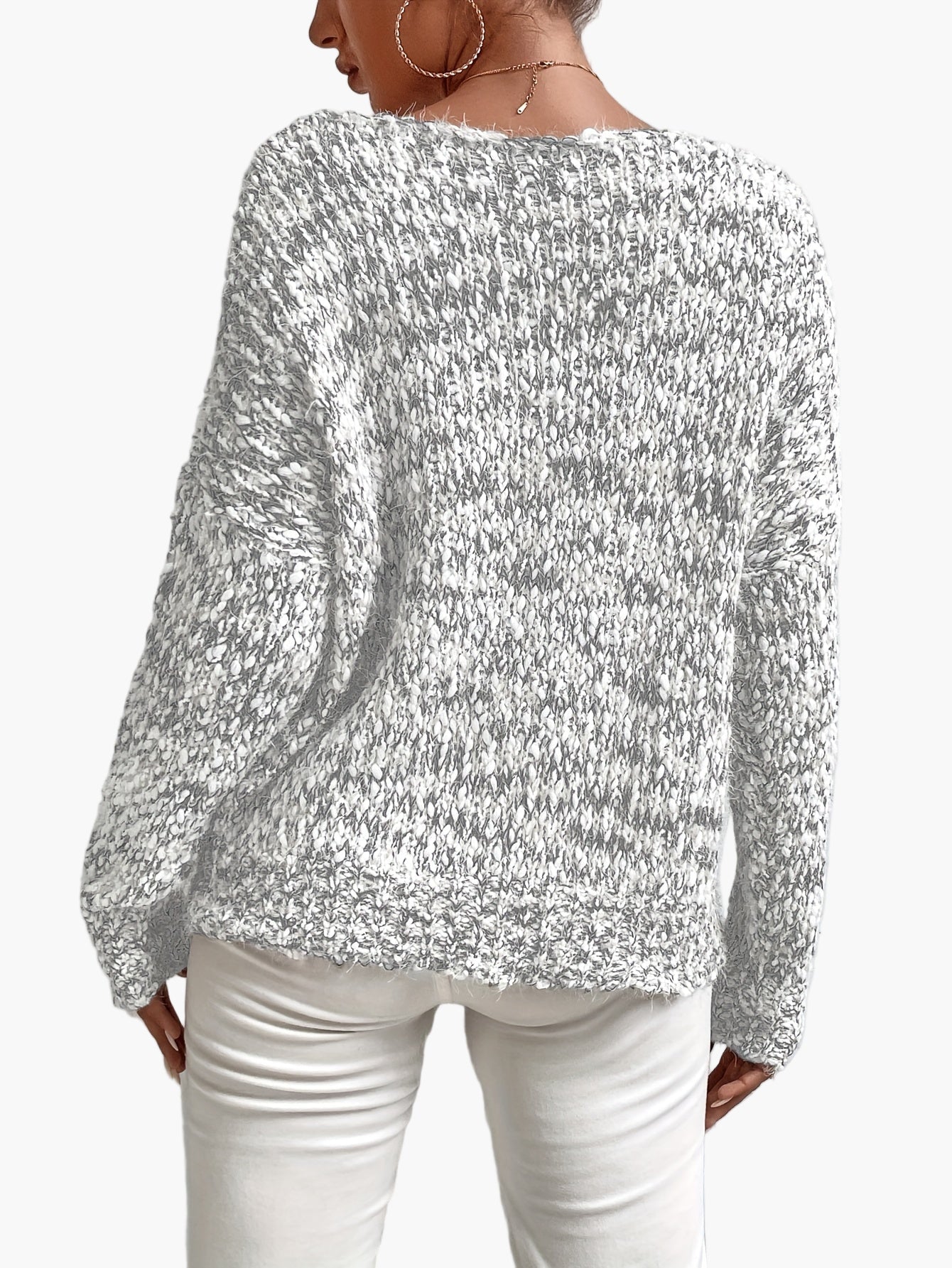 Damen Pullover im lockeren Casual-Stil – Modischer Strickpullover für Alltag und Freizeit