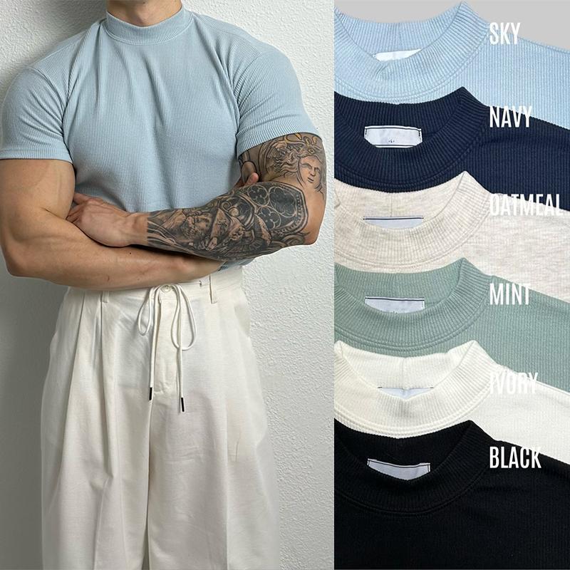 Andrew – Amerikanisches T-Shirt mit Halbkragen