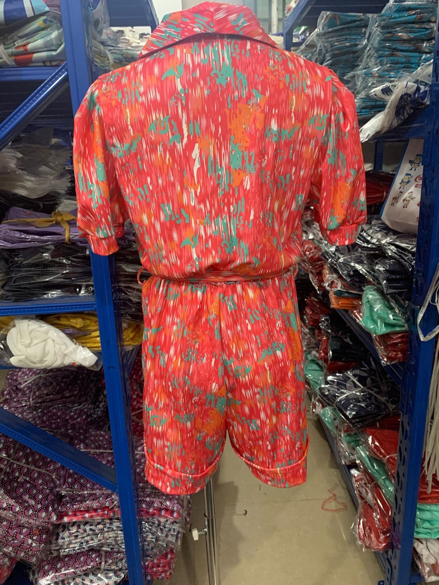 Samantha – Jumpsuit mit Puffärmeln und elastischem Bund