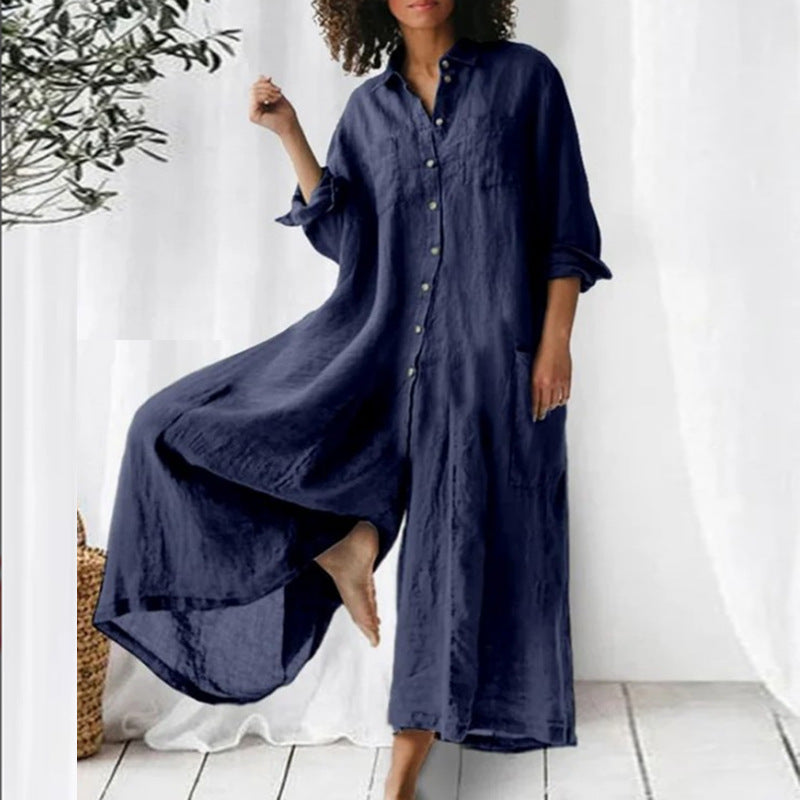 Adele – Lässiger Damen-Jumpsuit mit Stehkragen