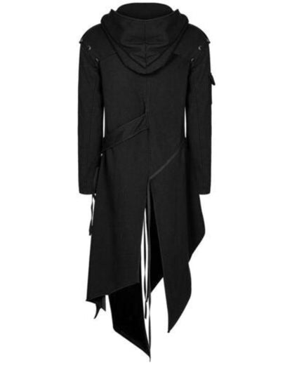 Herren Halloween Mantel – Gothic Vintage Kapuzenjacke für Kostüm & Party