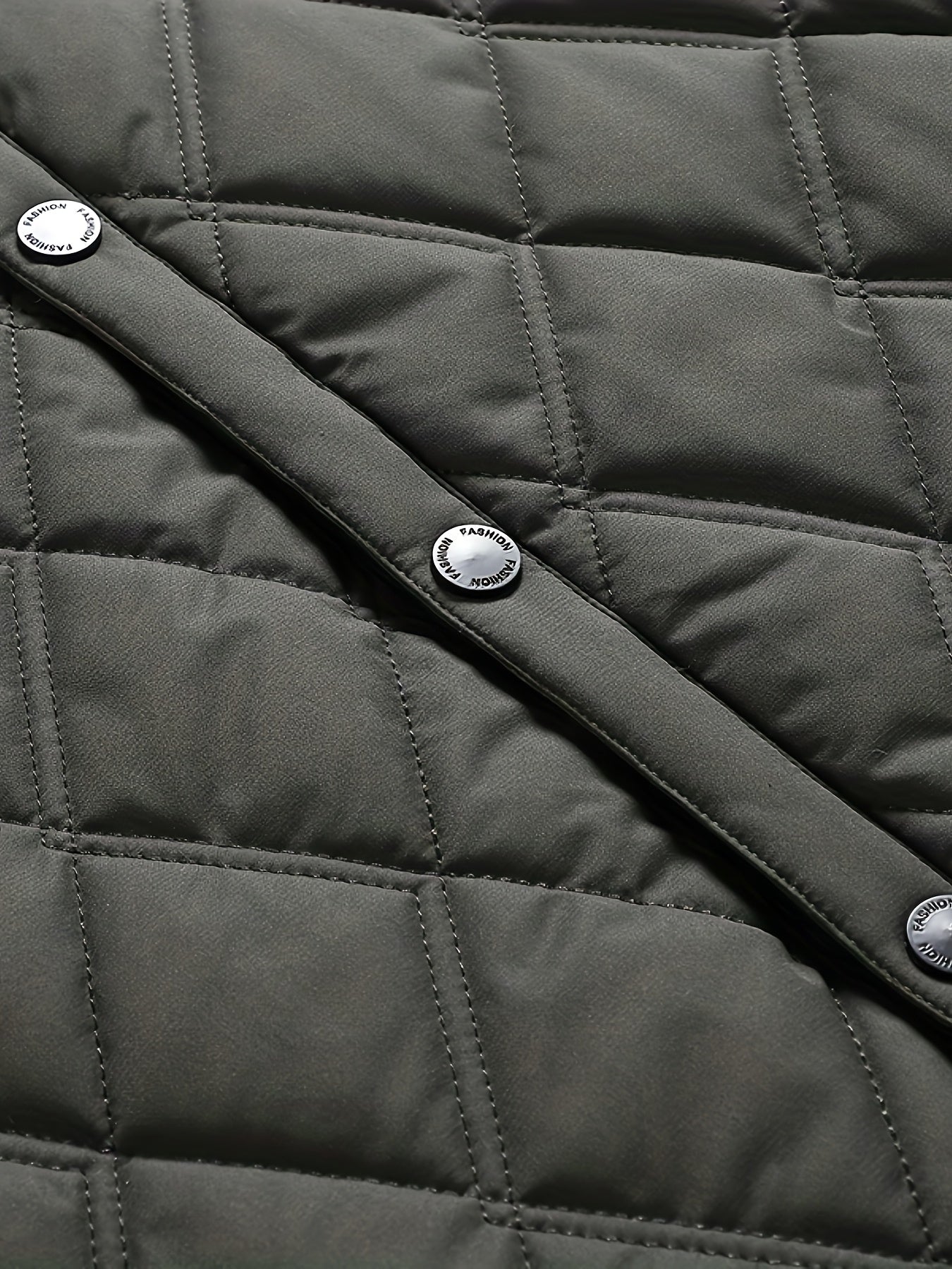 Herren Steppjacke mit modernem Rautenmuster – Eleganter Alltagsstil für Business & Freizeit