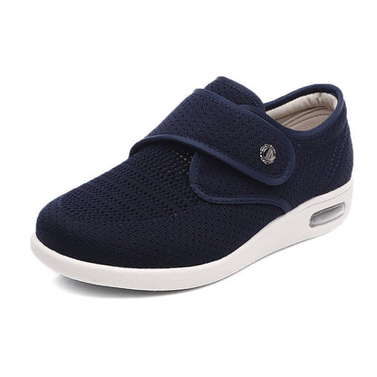 Damen Komfort Freizeit Sneakers mit Klettverschluss – Atmungsaktive Walkingschuhe für Alltag & Spaziergänge