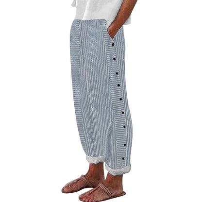 Francesca – Gestreifte Freizeithose für Damen