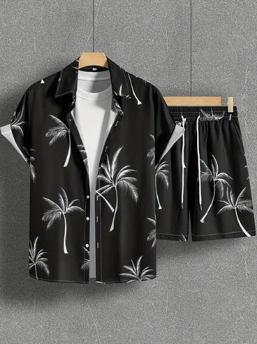 Gabriel – Legeres Herrenhemd und Shorts Set