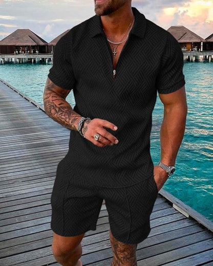 Dale – Herren Sommer Kurzarm Shorts Freizeitanzug