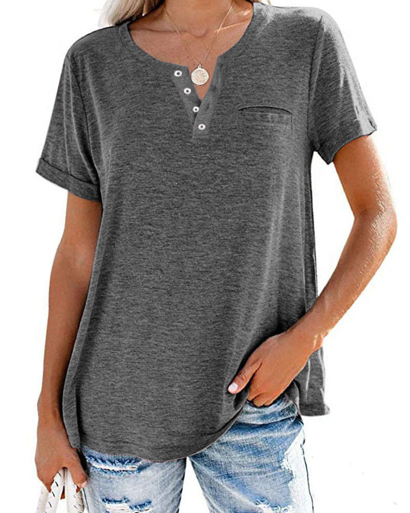 Dawn – Lockeres Damen T-Shirt mit V-Ausschnitt
