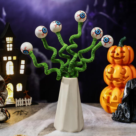 Halloween Deko Pflanze mit Augen – Gruselige Deko für Party & Zuhause