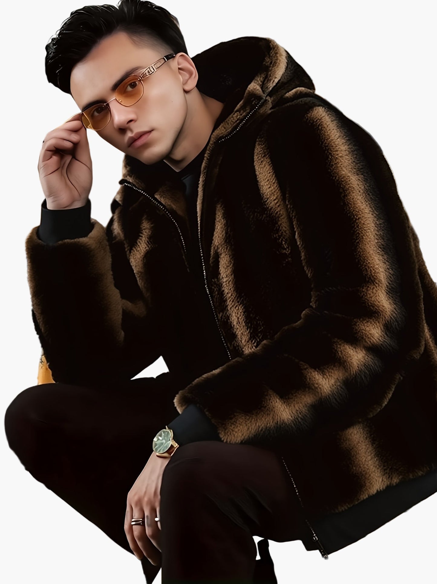 Herren Kapuzenjacke im Trend-Look für Herbst und Winter – Warmes Fashion-Statement für Freizeit und Alltag