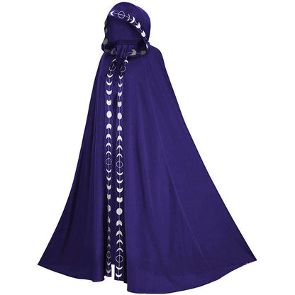 Halloween Umhang mit Kapuze für Erwachsene – Mystischer Cosplay Mantel Unisex für Party & Kostüm