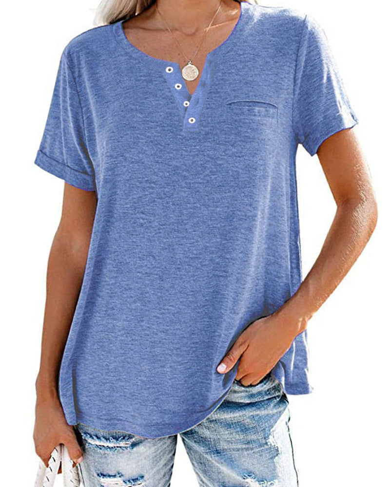 Dawn – Lockeres Damen T-Shirt mit V-Ausschnitt