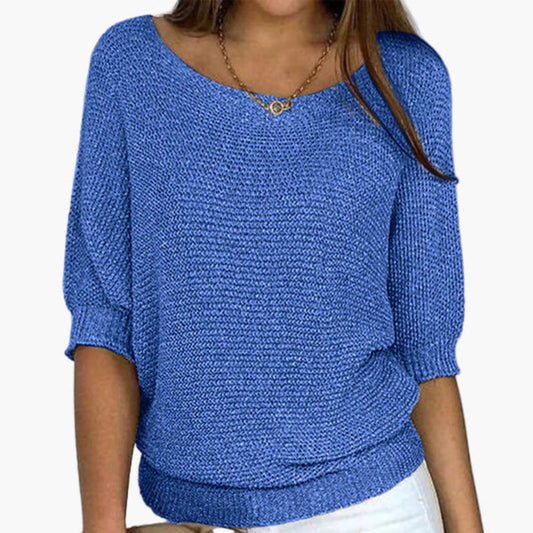 Damen Strickpullover Locker Freizeit Elegant – Perfekt für Alltag und Büro